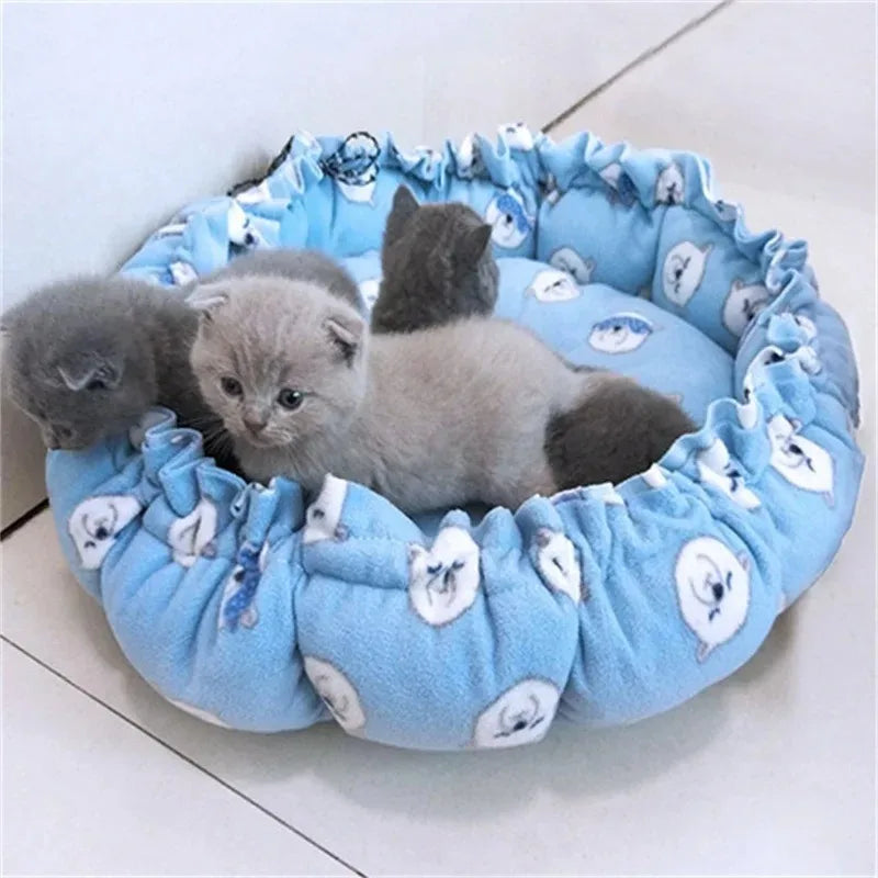 Plush Pet Bed Cushion for Cats and Small Dogs
