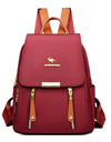 Zipper Oxford Fashion Women's Backpack Versatile Commuting Large Capacity Soft Female Back Pack