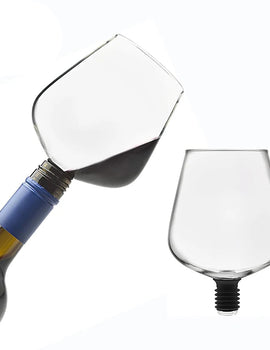 270/500ml Red Wine Glass Goblet To Drink Straight From The Bottle Drink Directly Clear Champagne Glass Cup With Silicone Seal