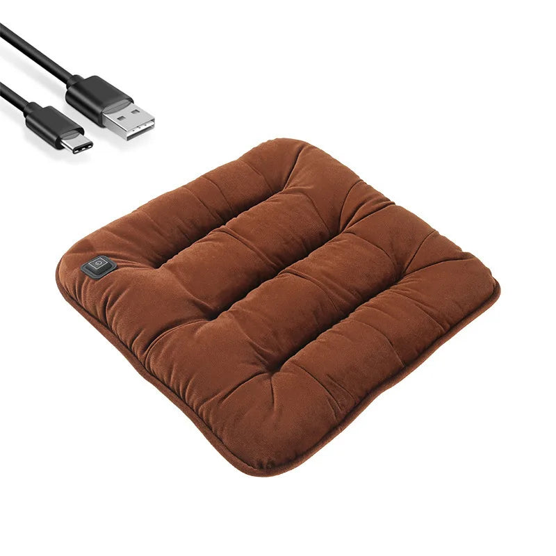 5V Heated Car Seat Cover USB Port 30' Fast Car Seat Heater For Car Home Office Heated Car Seat Protector Seat Heating Cover Pads