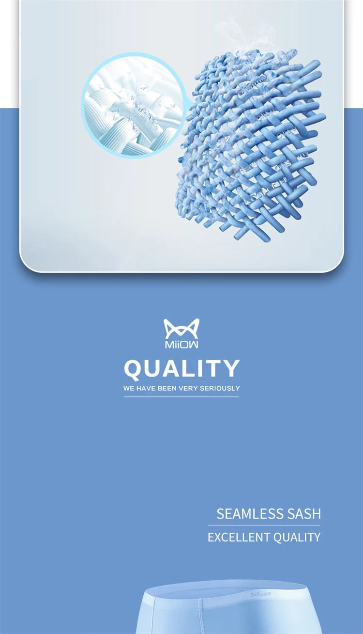 3-Pack Men’s Ice Silk Ultra-Thin Seamless Boxers – Breathable & Comfortable