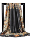Scarves For Women Print Silk Satin Head Scarf Female Luxury Brand Square Shawl Large Hijab Scarfs