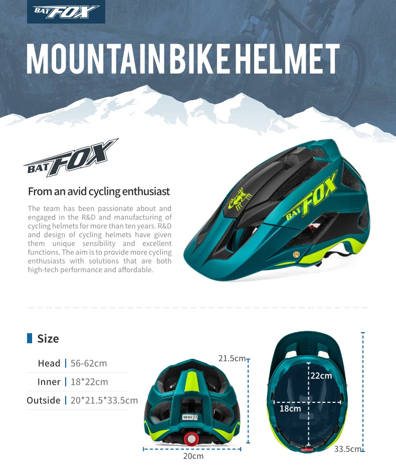 MTB Cycling Helmet With Adjustable Fit And Removable Padding