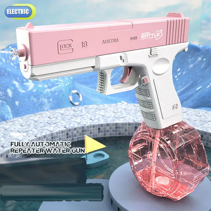 Water Gun Electric Pistol Shooting Toy Full Automatic Summer Beach Toy