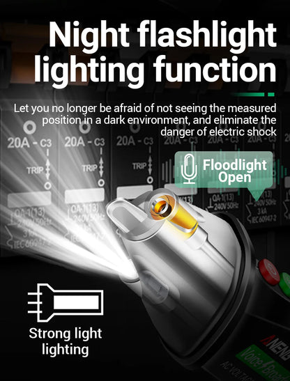 Circuit Breaker Finder with Voice Broadcast and Infrared Sensor Positioning Voltage Tester Electric Wire Detector