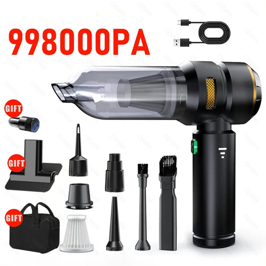 Powerful 998000PA Car Vacuum Cleaner Hand Held Portable Vacuum Cleaner For Car Wireless Cleaner Robot Cleaning Machine