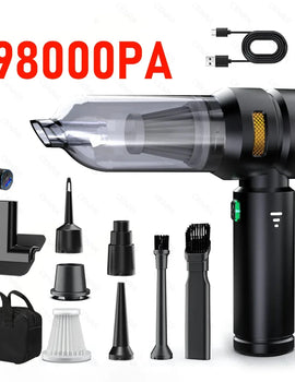 Powerful 998000PA Car Vacuum Cleaner Hand Held Portable Vacuum Cleaner For Car Wireless Cleaner Robot Cleaning Machine