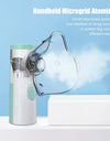 Medical Nebulizer Asthma Inhaler Handhe Inhalator Mini Silent Steam Nasal Humidifier + Finger Pulse Oximeter + Body Thermometer