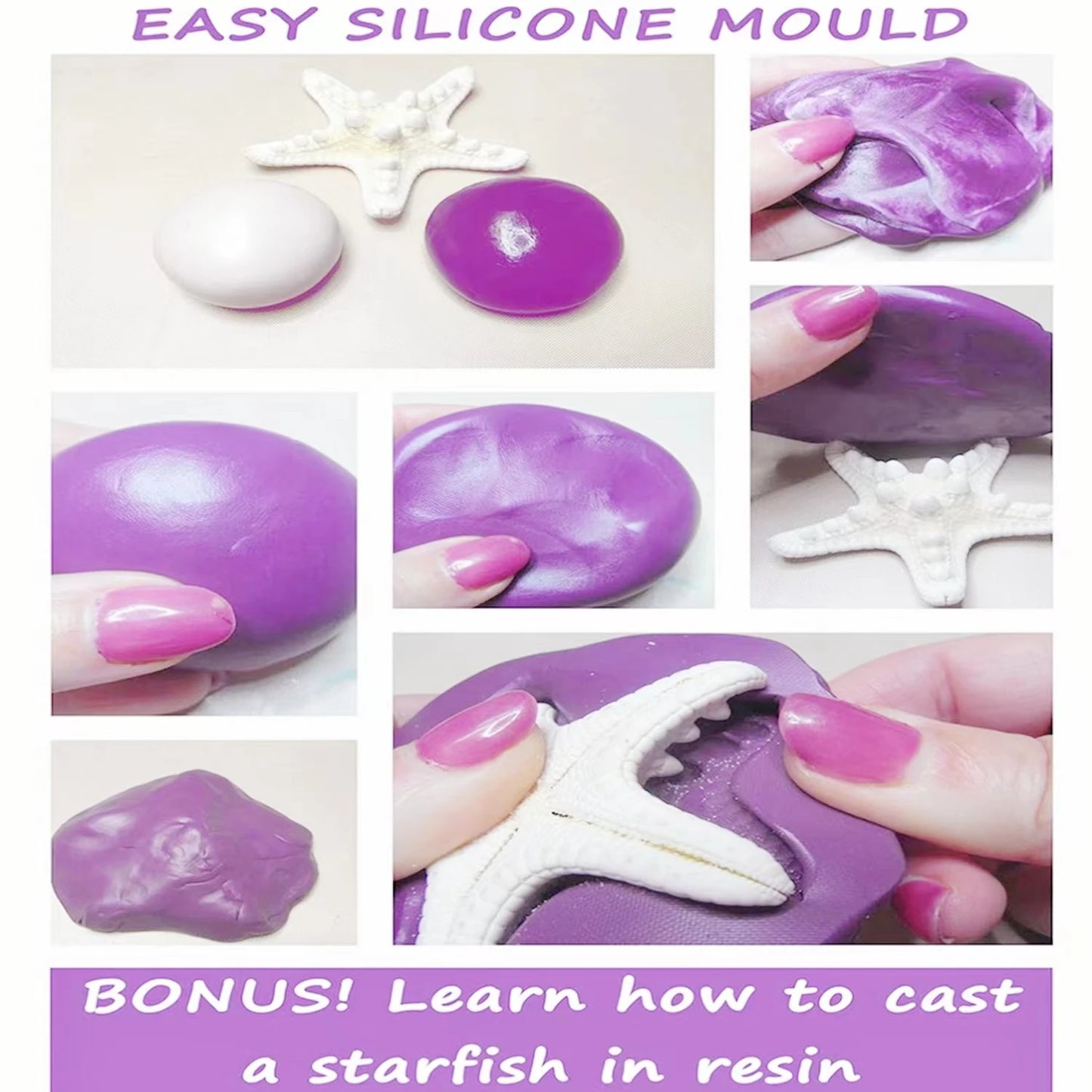 Silicone Putty Mold Making Kit – Non-Toxic, Flexible 1:1 Mix for Reusable Resin Molds