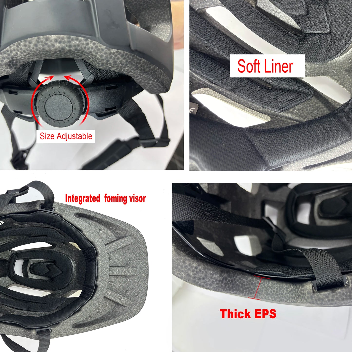 Adult Ultra Lightweight Mountain Bike Helmet With Adjustable Fit