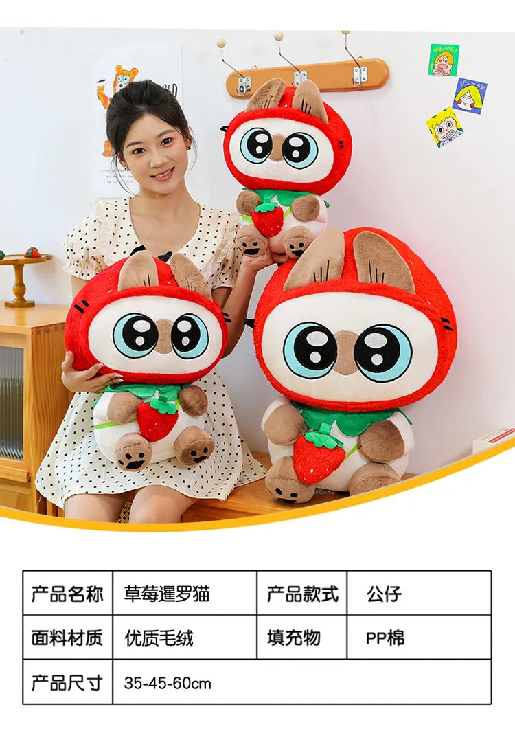 Kawaii Siamese Cat Plush Stuffed Doll Pillow Toy