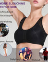 Front Closure Posture Bra Full Coverage Back Support Wireless Comfortable Underwear Push Up Breast Shapewear Tops Female
