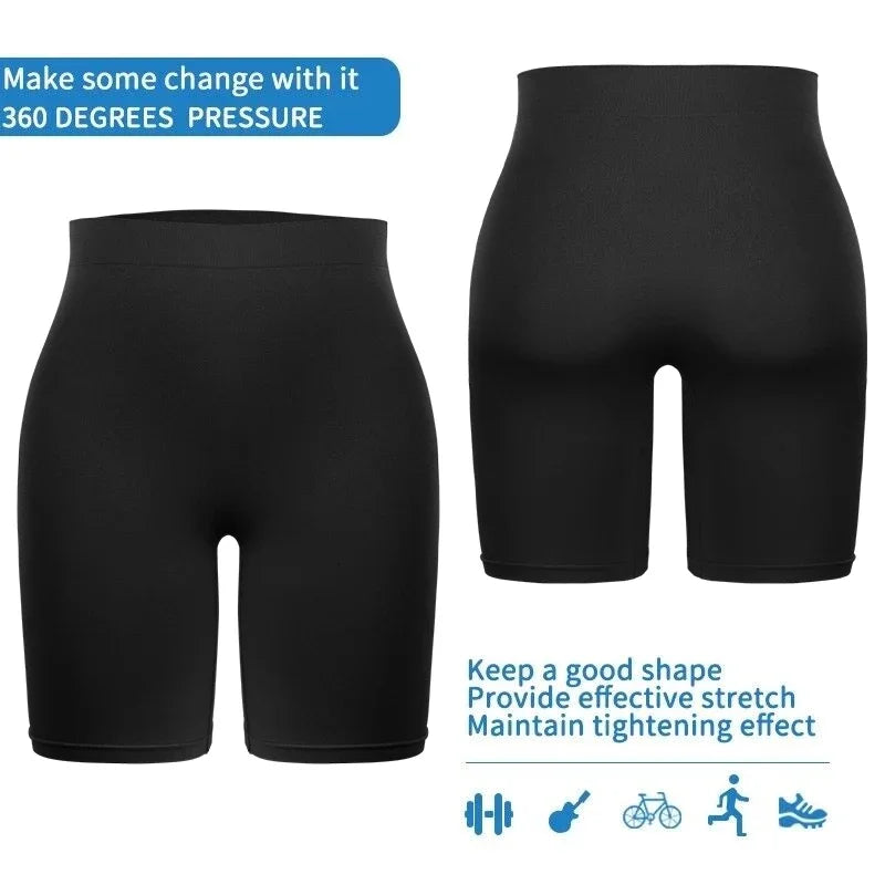 Seamless Safety Pants High Waist Abdominal Women Pants Postpartum Body Shaper Comfort Boxer Briefs Skirt Shorts XL-4XL Underwear