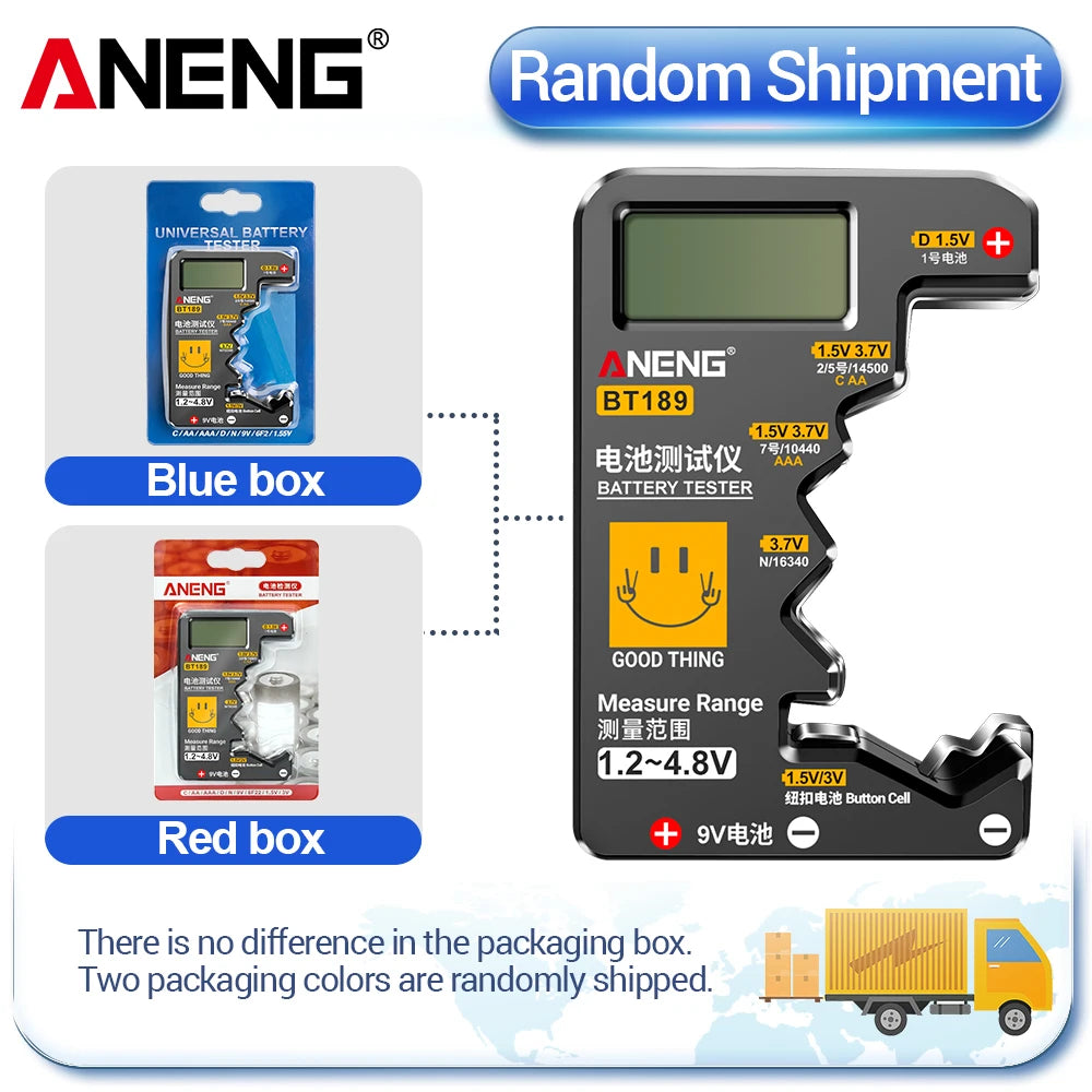 Button Cell Battery Tester 9V N D C AA AAA Universal Household LCD Display Battery Tester Power Bank Detectors Tools