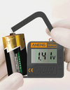 Max Digital Lithium Battery Tester Capacity Universal Test Checkered Load Analyzer Display Check AAA AA Button Cell
