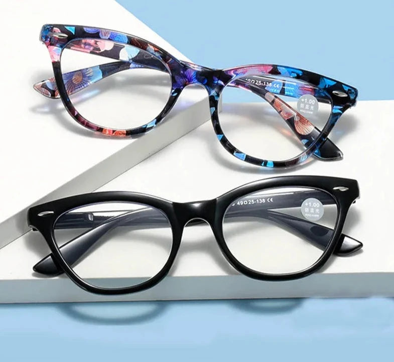 Elegant Cat Eye Reading Glasses Men Women Ultra-light Retro Anti-fatigue Presbyopia Eyeglass Diopter Eyewear +1.0 1.5 2.0