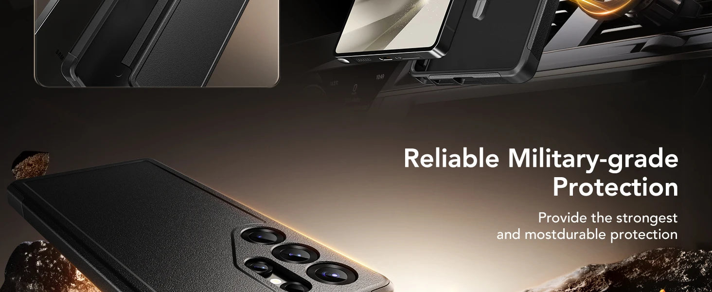 For Samsung Galaxy S25 Ultra Case with Strong  MagSafe Durable Shockproof Phone Case Includes Privacy Screen Protector