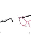 Retro Plastic Cat Eye Reading Glasses Cleat Lens Anti Blue Light Presbyopia Hyperopia Men Reading Eyeglasses +1.0 +1.5