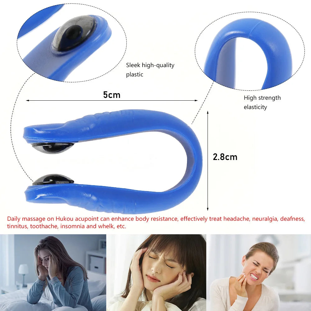 Finger Joint Hand Massager Wearable Acupressure Massager Headache Relief Tension Relief Relieving Head Pain