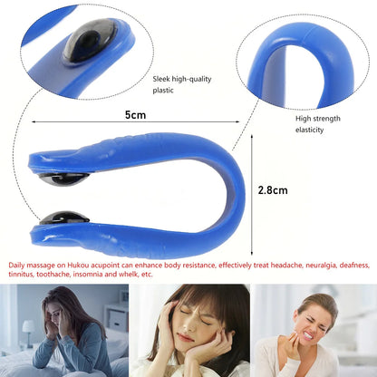 Finger Joint Hand Massager Wearable Acupressure Massager Headache Relief Tension Relief Relieving Head Pain