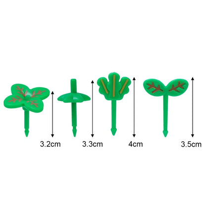 40/8pcs Cute Mini Fruit Fork Toothpick Four-leaf Clover Children Food Fruits Dessert Picks Toothpicks Party Kitchen Accessories