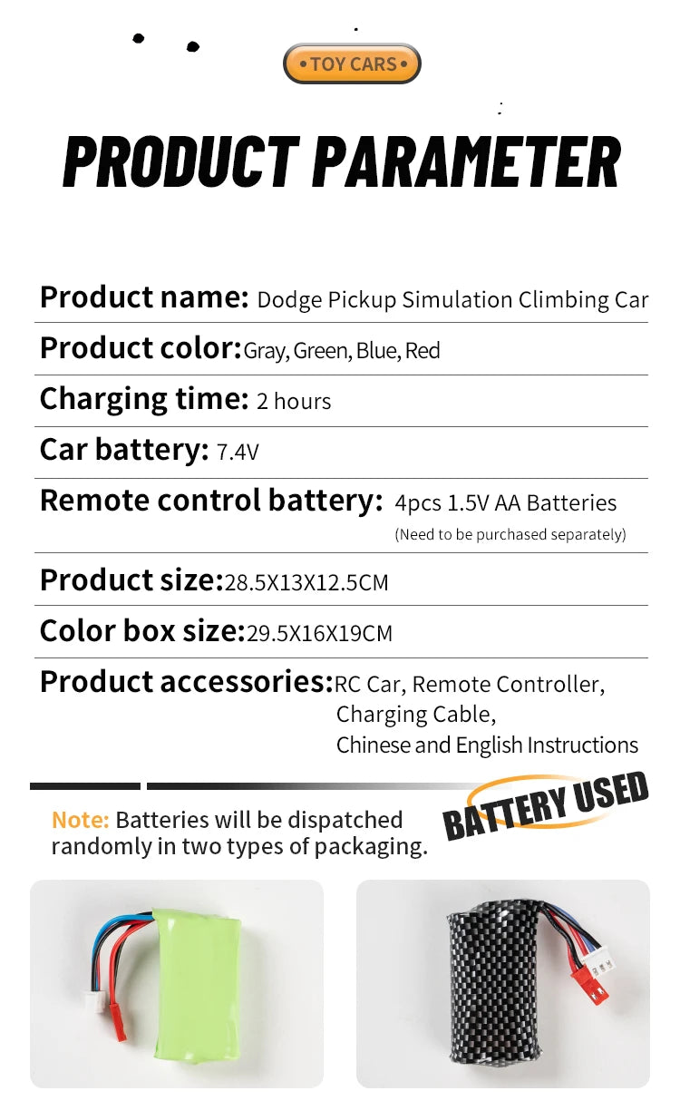 2.4G 4WD Remote Control Off Road Pickup Truck