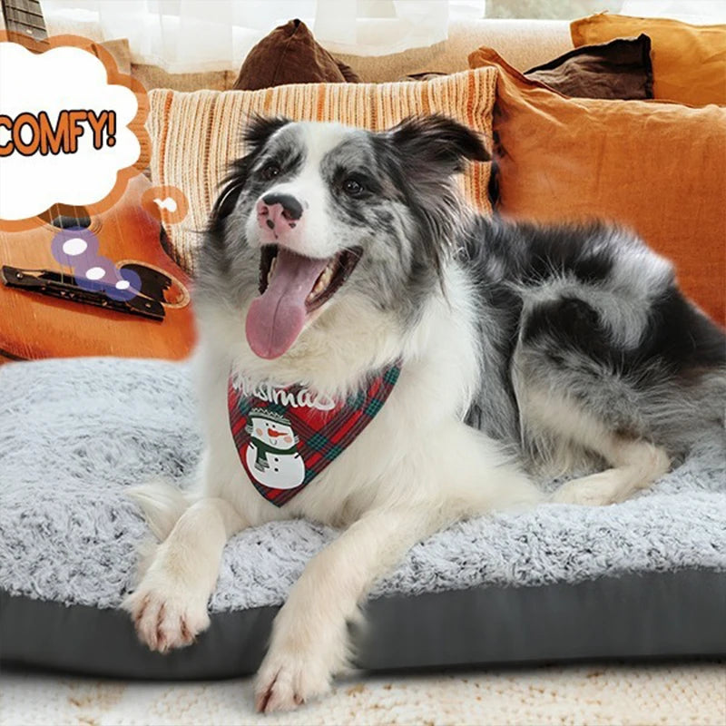 Fluffy Plush Pet Bed Sofa for Dogs and Cats
