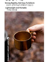 Portable Outdoor Travel Camping Tea Coffee Mug Cup 304 Stainless Steel Water Cup for Picnic Hiking