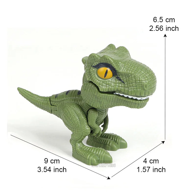 Finger Dinosaur Tricky Tyrannosauru Model Interactive Bite Hand Creative Movable Joints Fidget Toy Funny Dino Eggs Birthday Gift