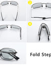 Photochromic Polarized Foldable Sunglasses for Men