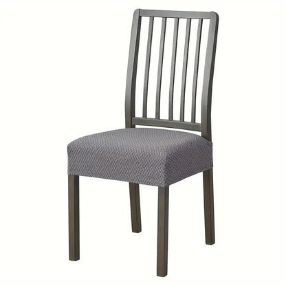 1PC Stretch Dining Chair Seat Cover Jacquard Solid Color Chairs Covers Removable Anti-Dust Chair Cushion Slipcovers Hotel Home