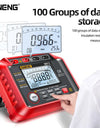 Digital Megohmmeter Meters Insulation Earth Resistance Meter Tester Cable High Voltage Voltmeter Resistor Meter Tool