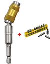 1/4"Hex Magnetic Pivoting Drill Bit Quick Change Drive Guide Drill Pivoting Bit Holder for Tight Spaces Magnetic Bit Tip Holder
