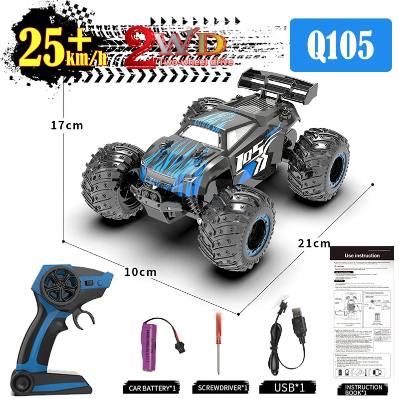 RC Car 1:16 70KM/H or 25KM/H Car Toys LED Headlight Shock-Absorbing Long Endurance With Adapt To All-Terrain 4WD Toys