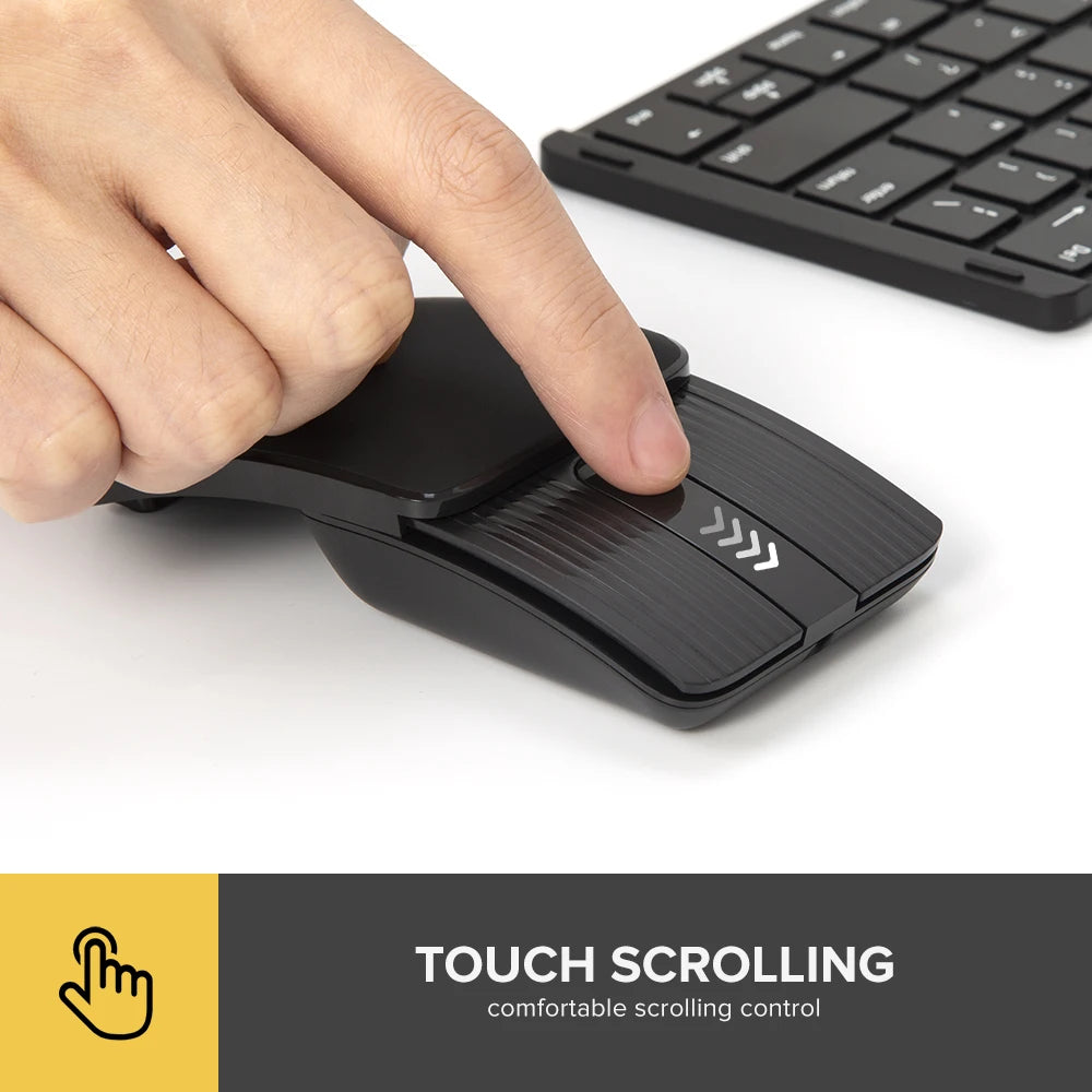 Pocket Folding Bluetooth Mouse – Ultra Slim Silent Portable