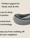 Travel Neck Pillow Memory Foam U-shaped Pillow Snail Style Travel Neck Support Portable Adjustable Soft Noon Break Sleep Pillows