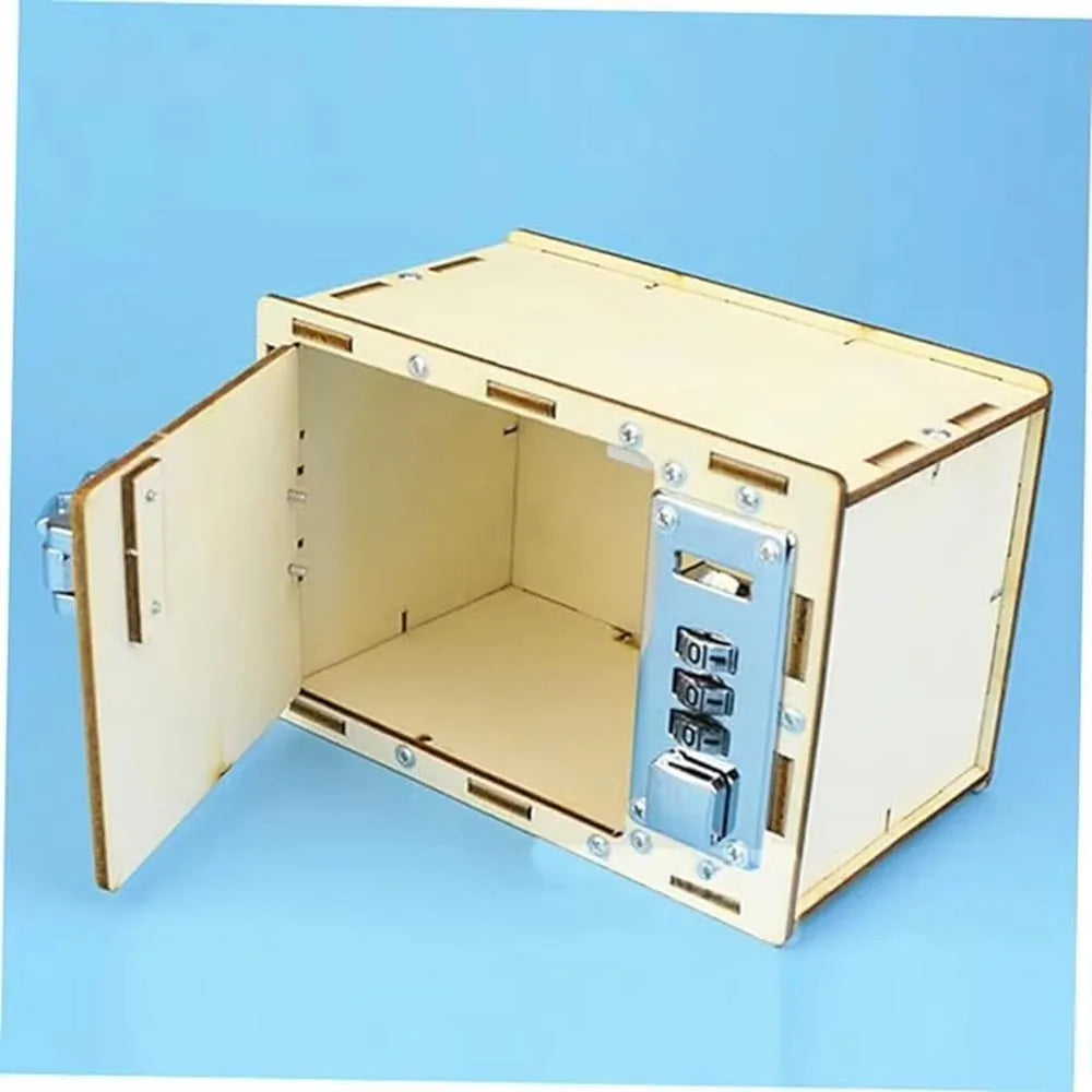 3D Wooden Puzzle DIY Physical Model Science Experiment Educational Toy Password Box Grain Fan Assembly Model DIY Decoration Gift