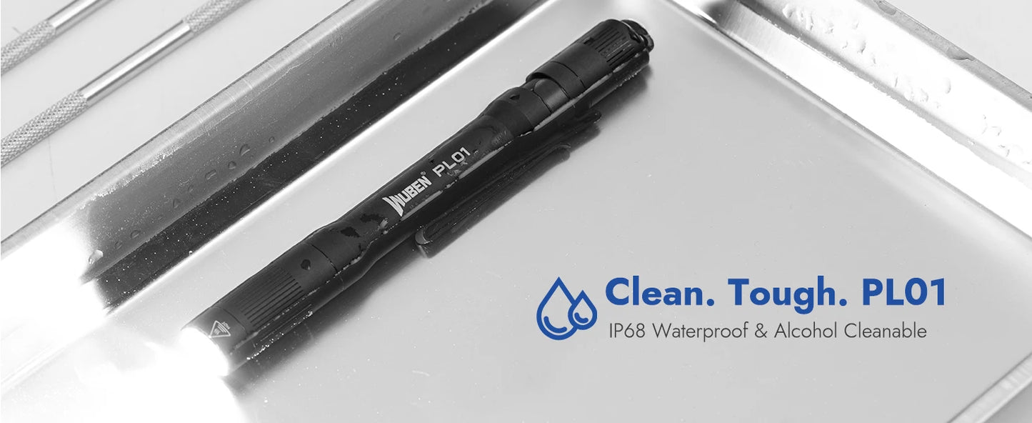 650 Lumen Rechargeable LED Pen Flashlight With USB C Charging
