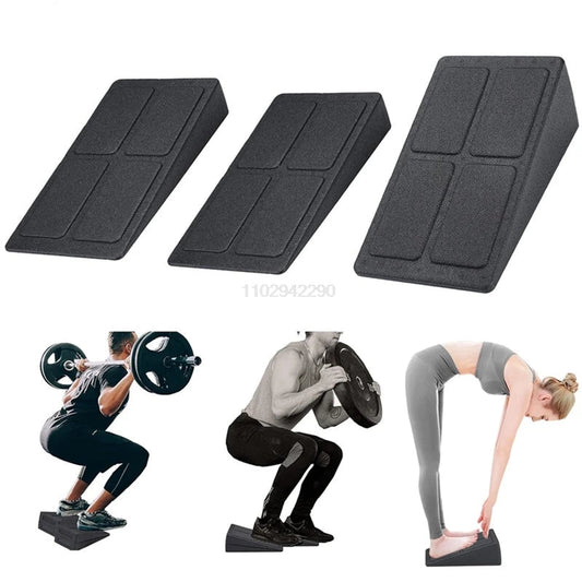 3pcs/Set Squat Wedge Block Adjustable Non-Slip Squat Ramp Deadlift Wedge Calf Stretcher Slant Board Strength For Squat Deadlift