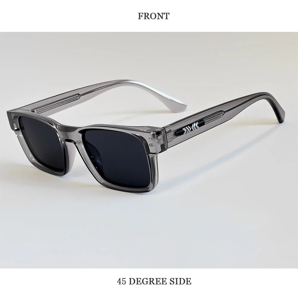 Vintage Square Sunglasses With Polarised Lenses
