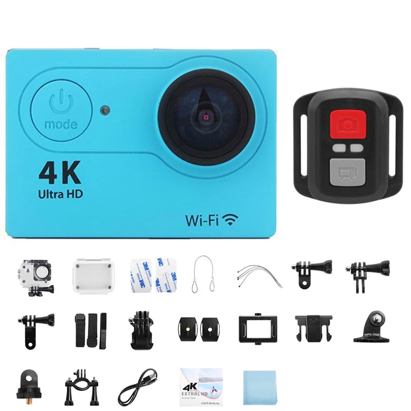 Ultra HD 4K Action Camera with WiFi Remote Control and Waterproof Housing