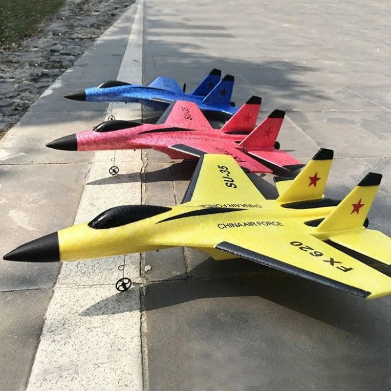 FX620 RC Plane Drone SU35 2.4G Fixed Wing Fighter Electric Toys Airplane Glider EPP Foam Toys  Boys Gift