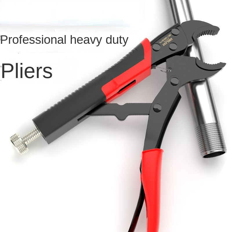 Multifunctional Pliers Adjustable Plate Hand Clamp Locking Pliers Universal Manual Pressure Industrial-grade Round Nose Pliers