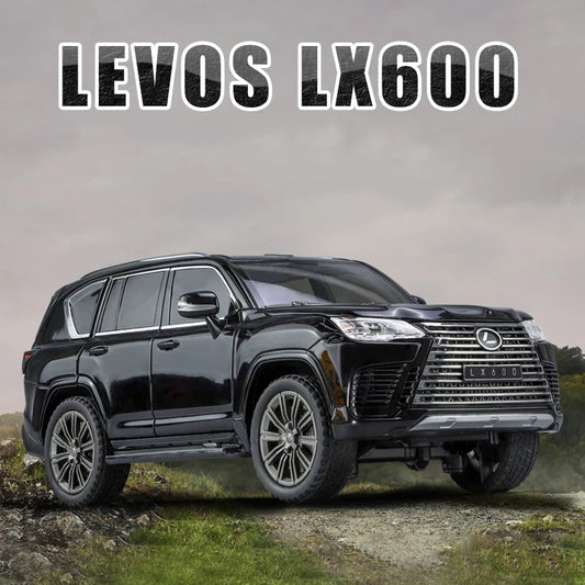 1:24 Lexus LX600 SUV Metal Model Car Toys Alloy Diecast Simulation Offroad Vehicles Sound And Light Cars