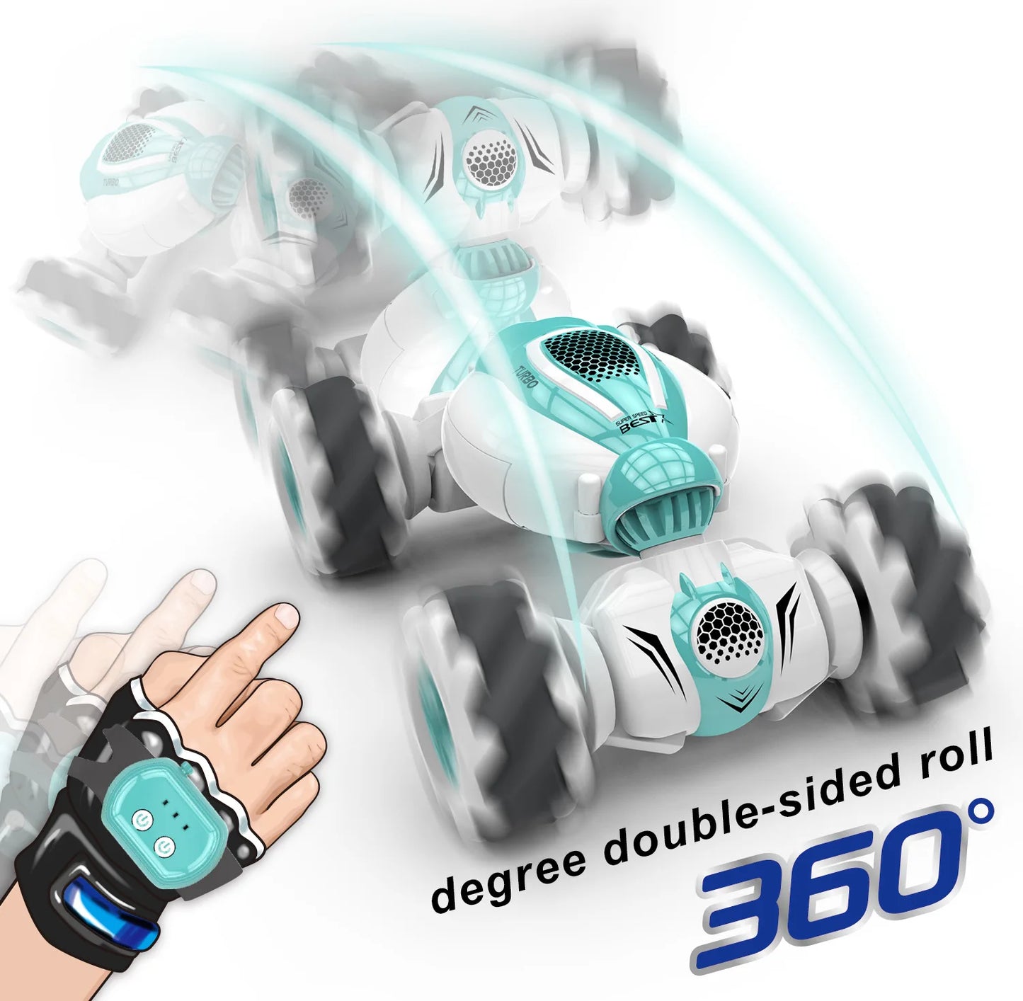 Gesture Sensor Remote Control 4WD Transforming Stunt Drift Car