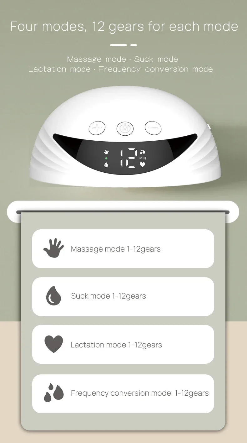 Wearable Electric Breast Pump Wireless Breast Pump Portable Low Noise Handsfree Breast Pump  Feeding Accessories