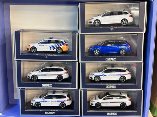 1 43 Scale Peugeot 308 SW 2018 Police Diecast Model Car