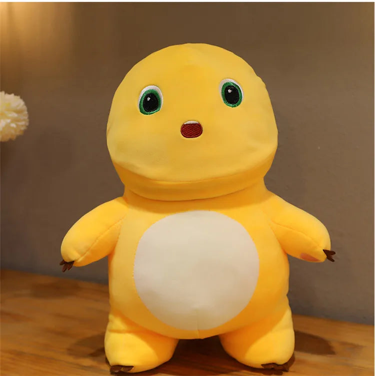 50cm Kawaii Plush Nai Long Stuffed Doll Black Face Baby Dragon Cute Smiling Funny Mask Toy Kids Birthday Xmas Gift for Girls