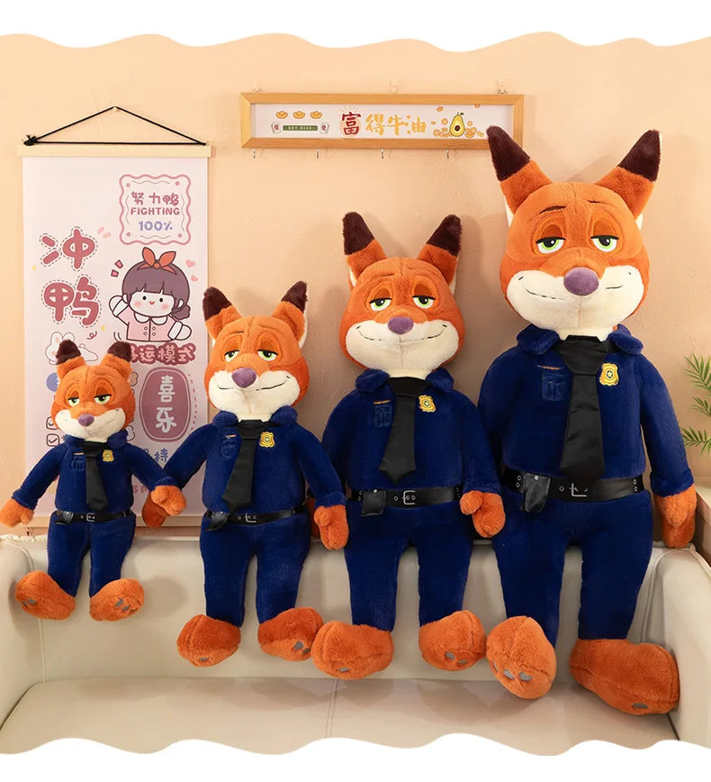 Kawaii Judy Hopps Plush Toy Nick Wilde Stuffed Doll From Zootopia Cute Rabbit Fox Doll Kids Birthday Xmas Gift for Children