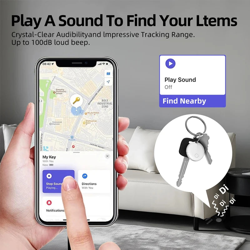Smart Global Position Systm Tracker For Apple iOS System Find My APP Mini Bluetooth Anti Lose Reminder Device Key Finder Pet Bag Wallet